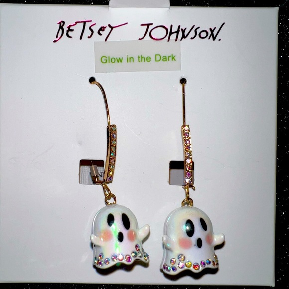 Betsey Johnson Jewelry - Betsey Johnson Ghost Dangle Earrings glow in the Dark